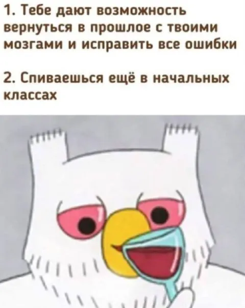 Вернулся в прошлое и спился