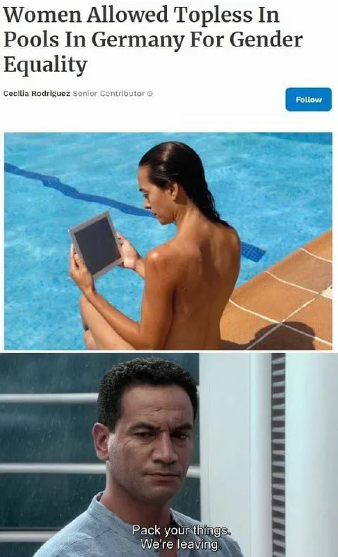 Topless Pools Equality Reaction