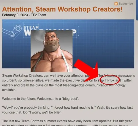 TF2 Announces a Blog Post
