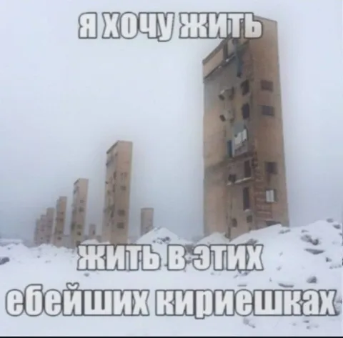 Жить в этих ебейших кирпичках