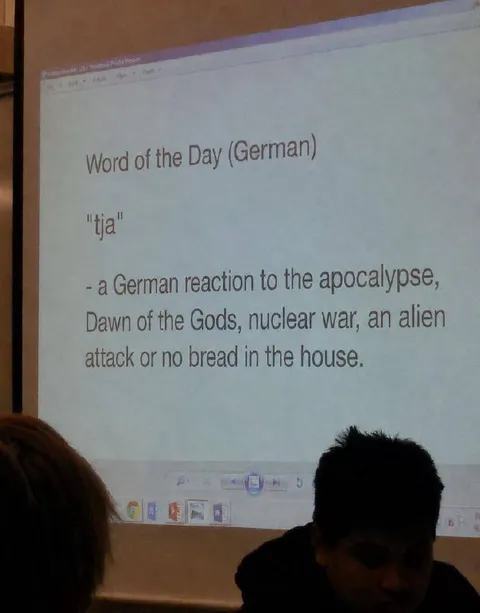 German Reaction to Apocalypse