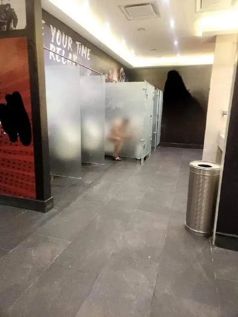 Awkward Bathroom Stall