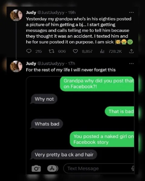 Grandpa Posts It On Purpose