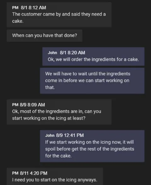 The Cake Ingredient Delay