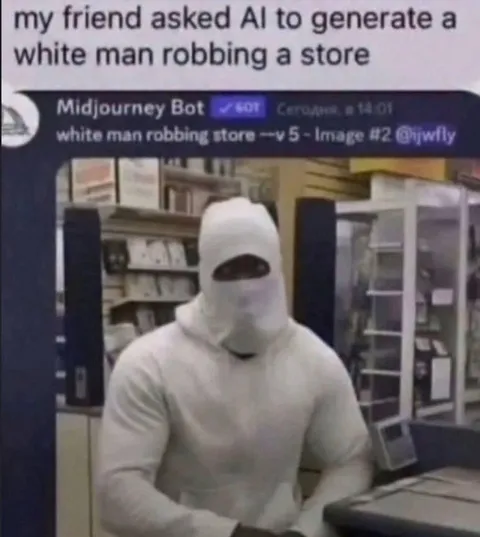 AI Generates a White Robber