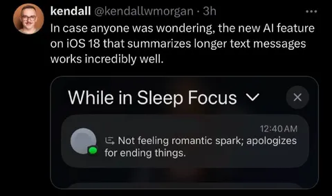 AI Summarizes Breakup Text