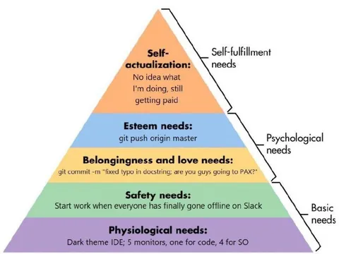 Developer Maslow's Hierarchy of Needs