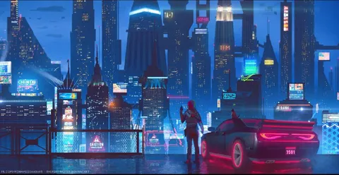 Cyberpunk City Getaway