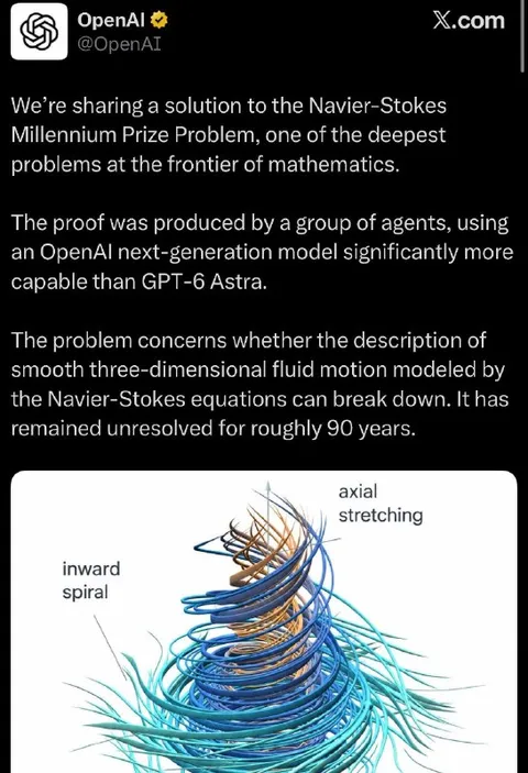 OpenAI Solves Navier-Stokes