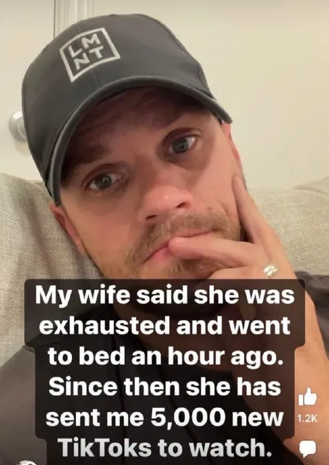 Exhausted Wife Sends TikToks