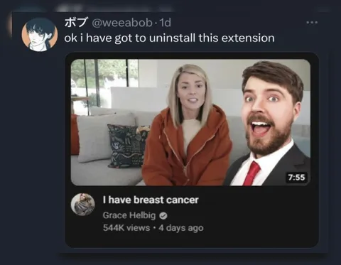 Uninstalling the Extension Too Late