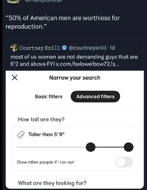 Dating Filter Exposes Height Standards