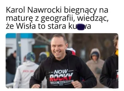 Nawrocki na maturę z geografii