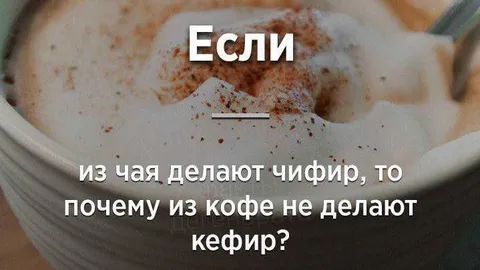 Почему из кофе не делают кефир