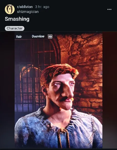 Oblivion Character Creation Gone Wrong