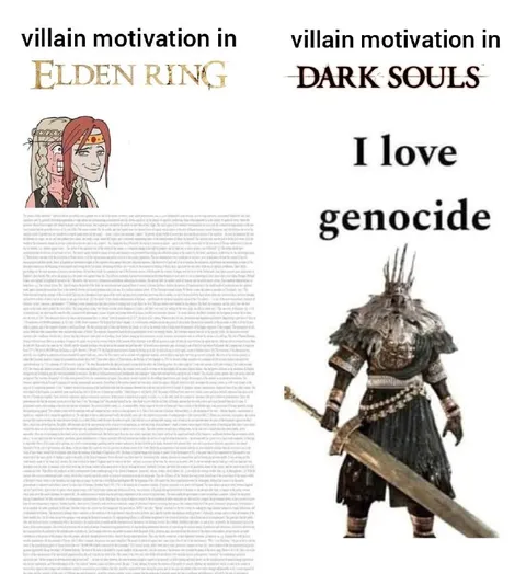 Villain Motivation in Elden Ring vs Dark Souls