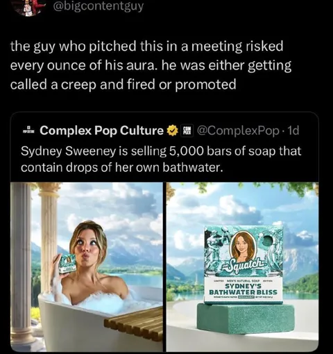 Sydney Sweeney Bathwater Soap