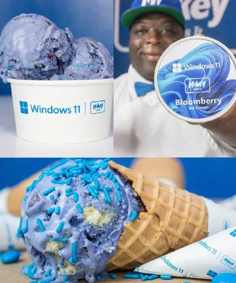 Windows 11 Blueberry Ice Cream