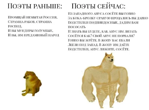Поэты раньше и сейчас