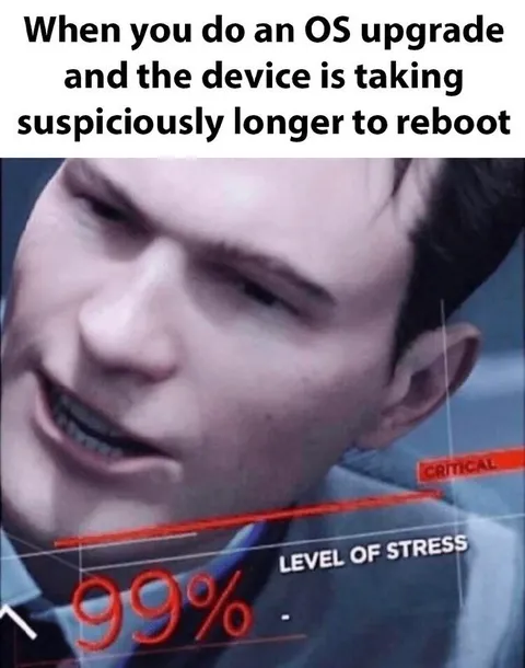 OS Upgrade Stress at 99%