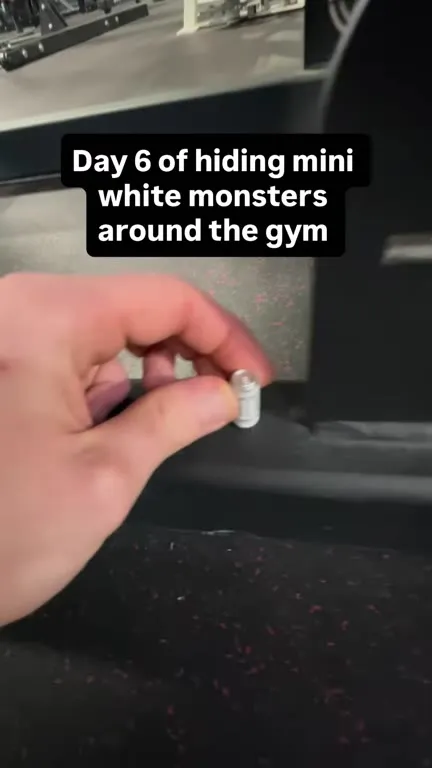 Hiding Mini White Monsters at the Gym