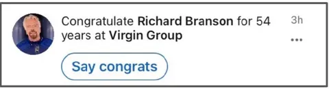 Congratulate Richard Branson