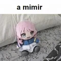 A Mimir Sleepy Plushie