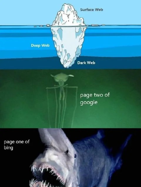 Google Page Two Is Dark Web