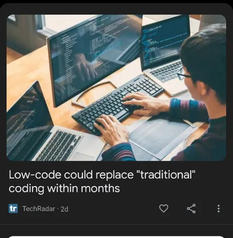 Low-Code Replaces Traditional Coding