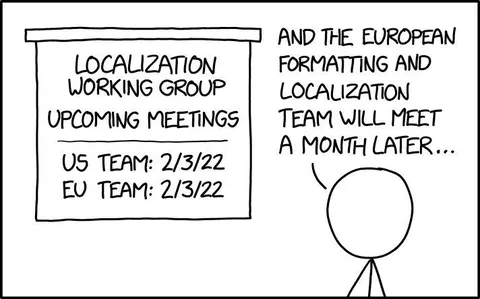 Localization Teams Meet a Month Apart