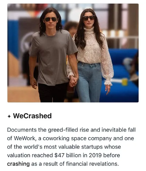 WeCrashed Startup Collapse