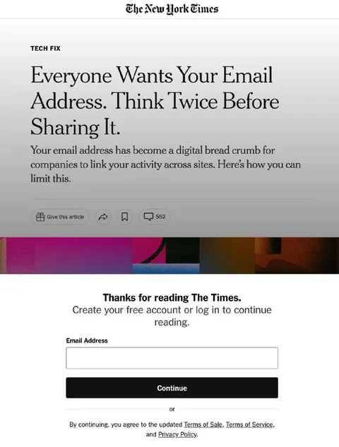 Everyone Wants Your Email Address