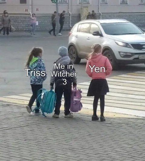 Triss, Yen, and Me in Witcher 3