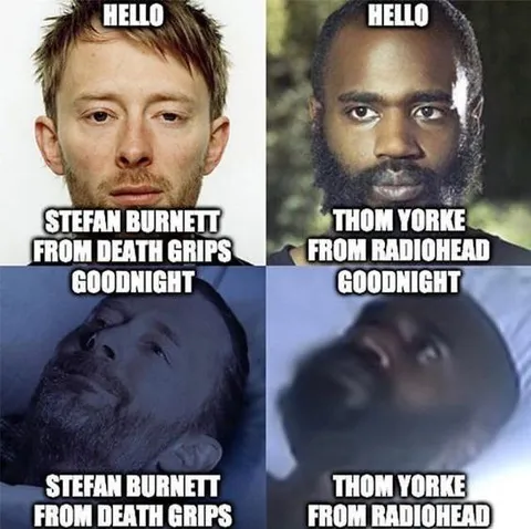 Stefan Burnett and Thom Yorke Hello Goodnight