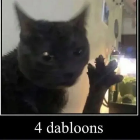 Cat Asking for Four Dabloons