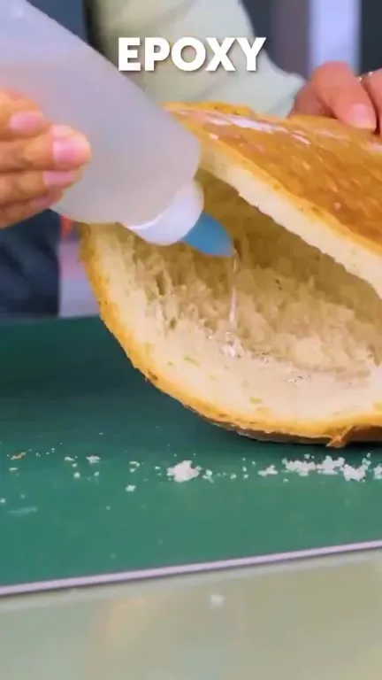 Bread Turned Into a Purse