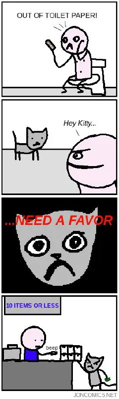 Out of Toilet Paper Favor