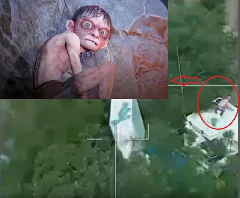 Голлум заметил что-то внизу