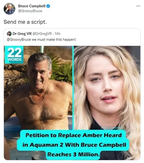 Bruce Campbell Aquaman Petition