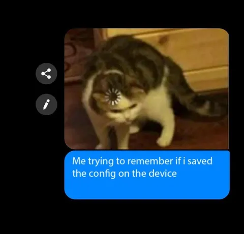 Trying to Remember Saved Config