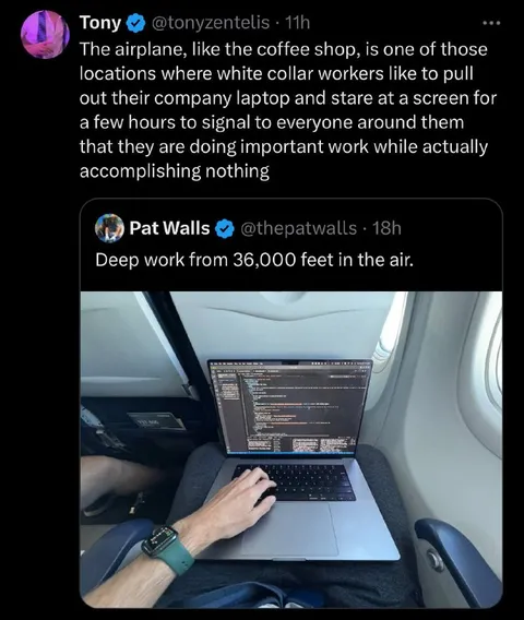Deep Work on the Airplane