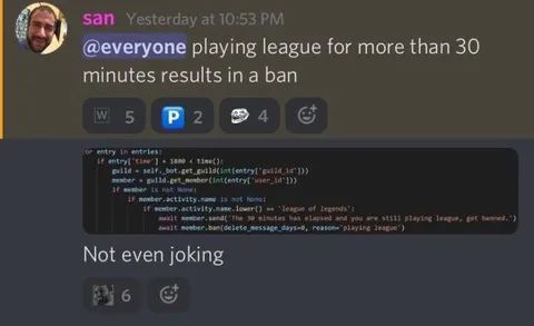 Playing League Gets You Banned