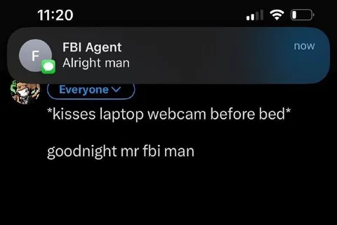 Goodnight FBI Webcam Man