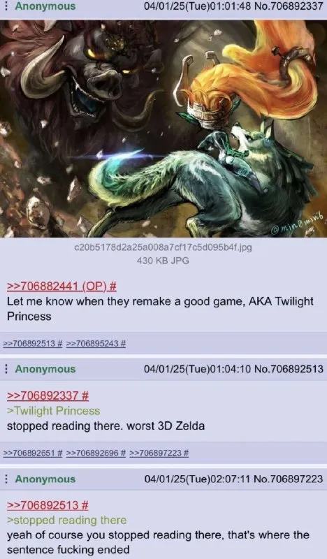 Stopped Reading at Twilight Princess
