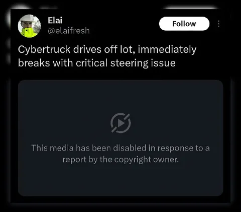 Cybertruck Breaks Immediately