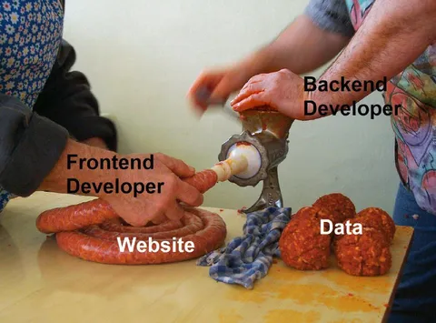 Frontend and Backend Developers Making a Website
