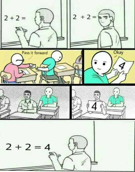Pass It Forward Math Meme