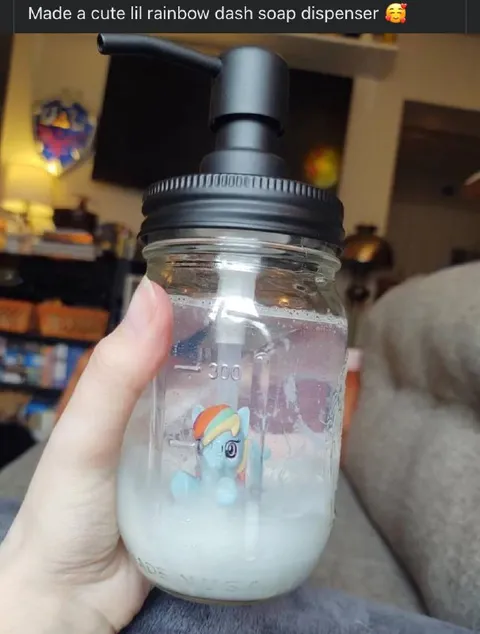 Rainbow Dash Soap Dispenser