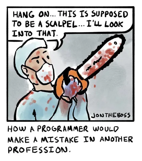 Programmer Makes a Scalpel Mistake