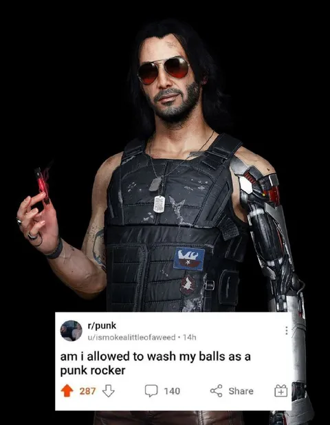 Punk Rocker Asks Permission
